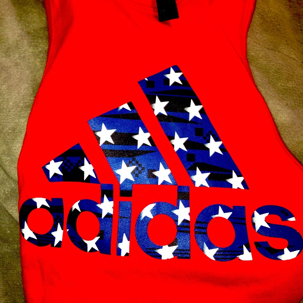 Super Cute! Woman’s Patriotic Adidas Tank…